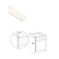 Fabuwood Illume Catalina Black Gloss Stainless Steel Heat Shield With Pre-Drilled Mounting Holes 1/16" Thick Powder-Coated Steel (White)
