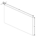 Fabuwood Quest Discovery Frost 48" W X 96" H X 3/4" D 2 Side Finish Panel