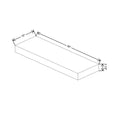 Fabuwood Illume Tuscany Rosales 1 30" W x 2 1/2" H x 10" D White Matte Floating Shelf with LED