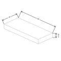 Fabuwood Allure Galaxy Elderberry 24" W X 2 1/2" H X 10" D Floating Shelf With Led