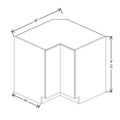 CNC Classic Broadway Graphite 36" W Lazy Susan