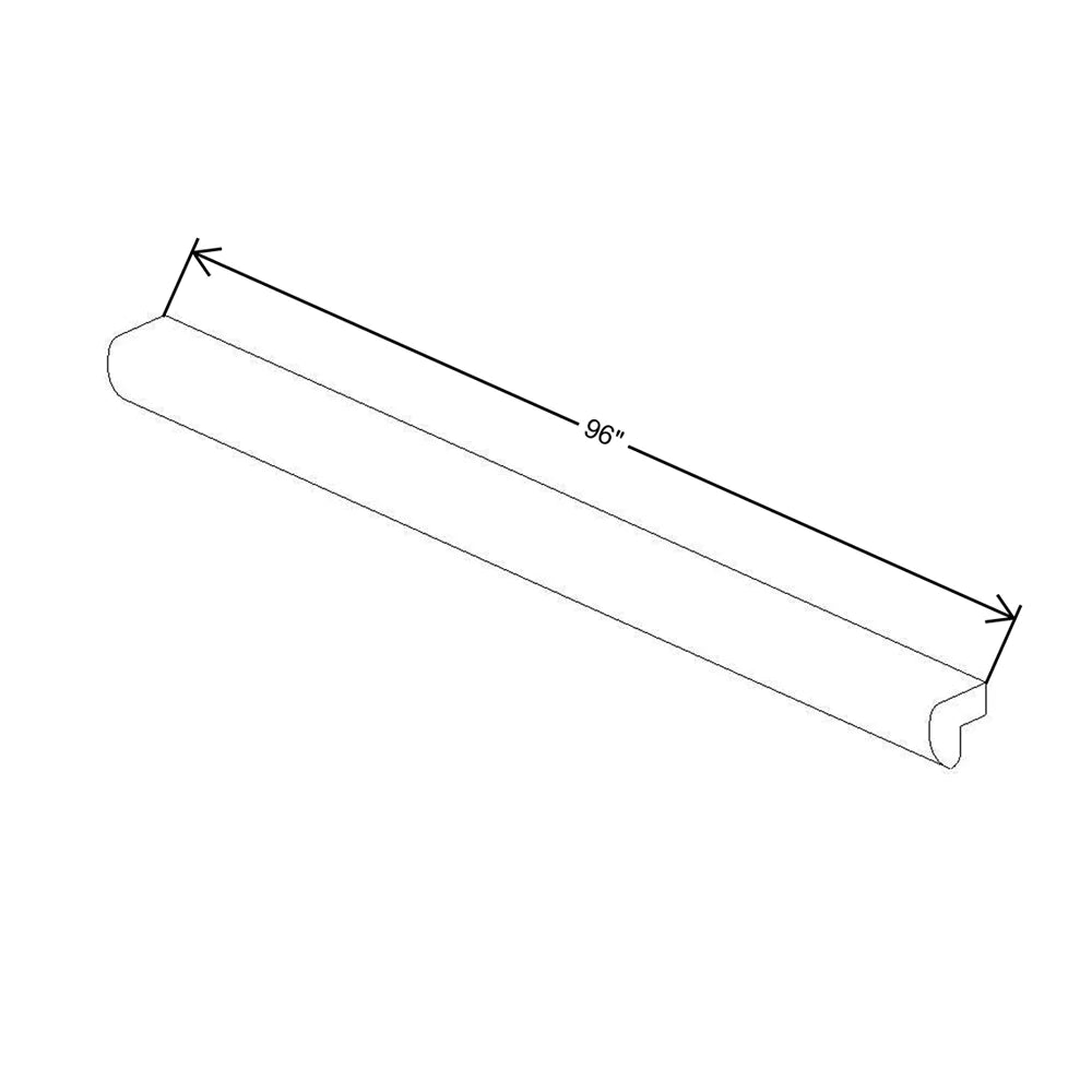 CNC Concord Richmond Stone 96" W X 1 1/8" H Light Rail Molding