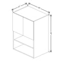 Fabuwood Illume Catalina Rosales 1 30" W X 42" H X 21" D Microwave Cabinet