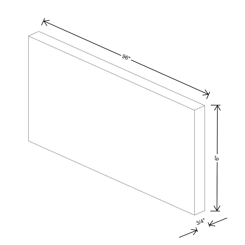 Fabuwood Allure Galaxy Horizon 96" W X 6" H X 3/4" D Molding Extension