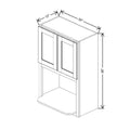 Fabuwood Value Premium Hallmark Frost 30" W X 36" H X 12" D Microwave Cabinet