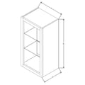 Fabuwood Allure Luna Natural Oak 15" W X 30" H X 12" D Wall No Door Cabinet