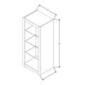 Fabuwood Allure Galaxy Biscuit 15" W X 36" H X 12" D Wall No Door Cabinet