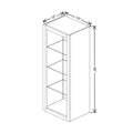 Fabuwood Allure Galaxy Seaside Pine 15" W X 39" H X 12" D Wall No Door Cabinet