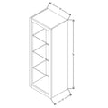 Fabuwood Allure Galaxy Seaside Pine 15" W X 42" H X 12" D Wall No Door Cabinet