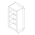 Fabuwood Allure Luna Natural Oak 18" W X 36" H X 12" D Wall No Door Cabinet