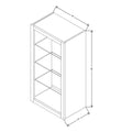 Fabuwood Allure Galaxy Elderberry 18" W X 36" H X 12" D Wall No Door Cabinet