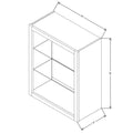 Fabuwood Allure Luna Natural Oak 24" W X 30" H X 12" D Wall No Door Cabinet