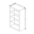 Fabuwood Allure Galaxy Elderberry 24" W X 39" H X 12" D Wall No Door Cabinet