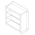Fabuwood Allure Galaxy Mocha 30" W X 30" H X 12" D Wall No Door Cabinet