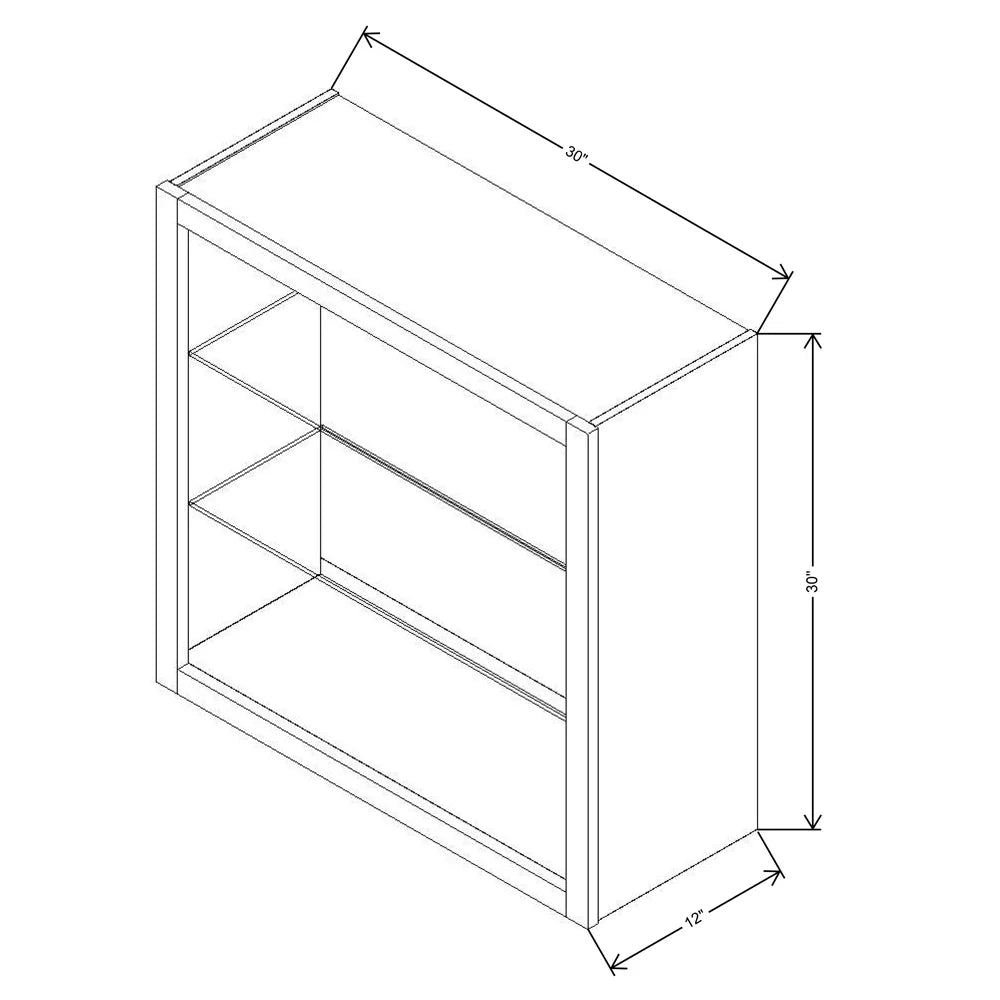 Fabuwood Allure Galaxy Biscuit 30" W X 30" H X 12" D Wall No Door Cabinet