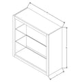 Fabuwood Allure Galaxy Seaside Pine 30" W X 30" H X 12" D Wall No Door Cabinet