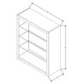 Fabuwood Allure Galaxy Seaside Pine 30" W X 36" H X 12" D Wall No Door Cabinet