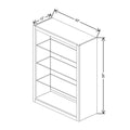 Fabuwood Allure Galaxy Elderberry 30" W X 39" H X 12" D Wall No Door Cabinet