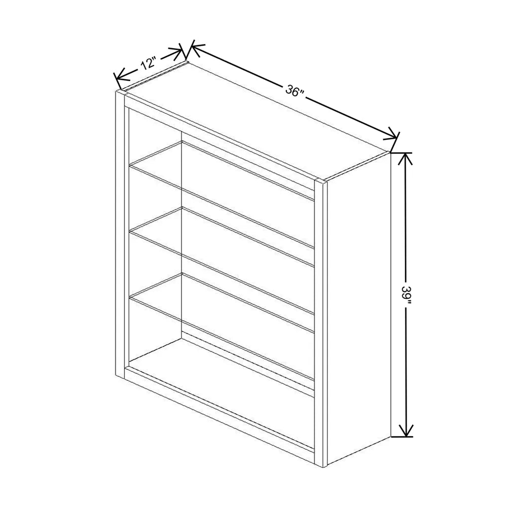 Fabuwood Allure Galaxy Biscuit 36" W X 39" H X 12" D Wall No Door Cabinet