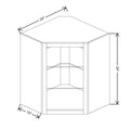 Fabuwood Allure Fusion Macadamia Beige Wall Corner No Door Cabinet (NDWDC2430 series)