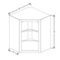 Fabuwood Allure Galaxy Elderberry 24" W X 30" H X 12" D Wall Corner No Door Cabinet