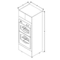 Fabuwood Illume Tuscany Muratti 1 30" W x 84" H x 24" D Double Oven W/1 Drawer Cabinet