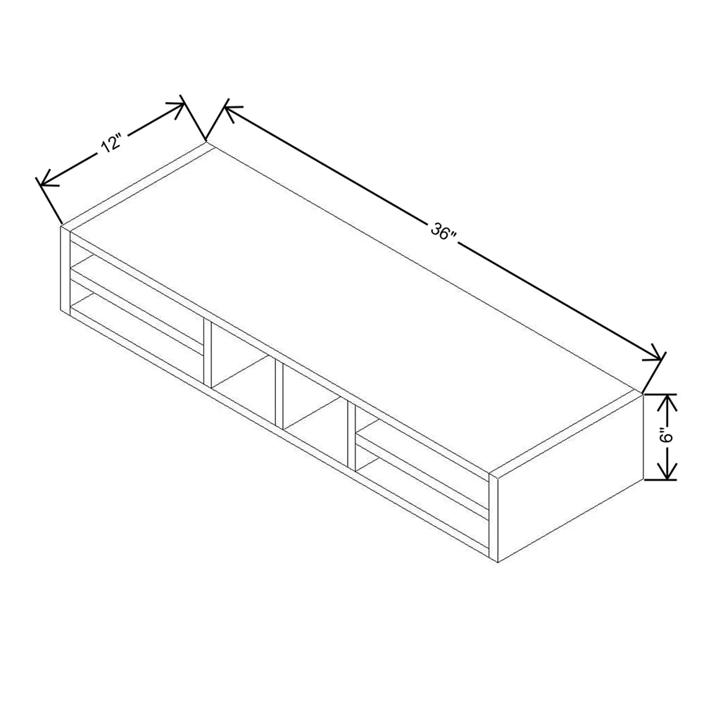 CNC Concord Sydney White 36" W Organizer Cubby