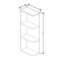 Fabuwood Quest Metro Java 06" W X 30" H X 12" D Wall Open Left End Cabinet