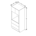 CNC Classic Versailles White 33" W X 84" H Oven Cabinet