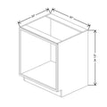 CNC Concord Elegant White 30" W Oven Base Cabinet