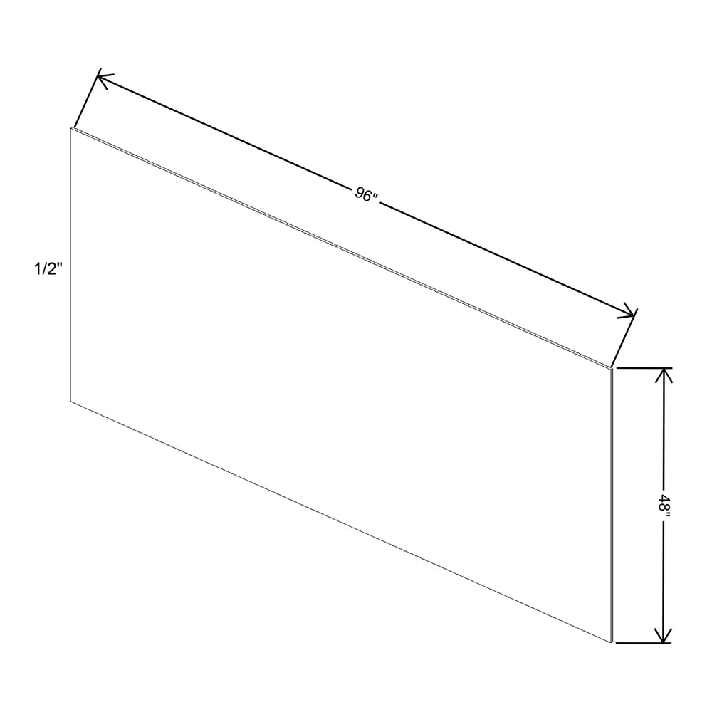 Fabuwood Allure Galaxy Indigo 48" W X 96" H X 1/2" D Plywood