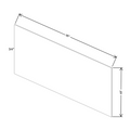 Fabuwood Allure Galaxy Mocha 48" W X 96" H X 3/4" D Plywood