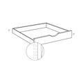 CNC Classic Broadway Almond 12" W Pull Out Shelf