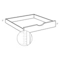 CNC Luxor Harvest 21" W Pull Out Shelf