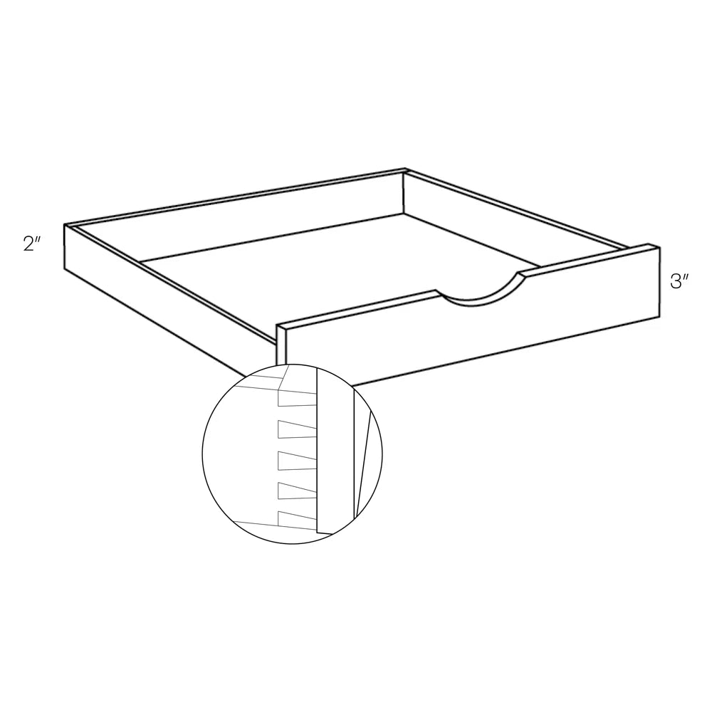 CNC Classic Broadway Walnut 21" W Pull Out Shelf