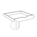 CNC Luxor Smoky Grey 30" W Pull Out Shelf