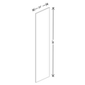 Fabuwood Allure Galaxy Mocha 3/4" W X 96" H X 24" D End Panel
