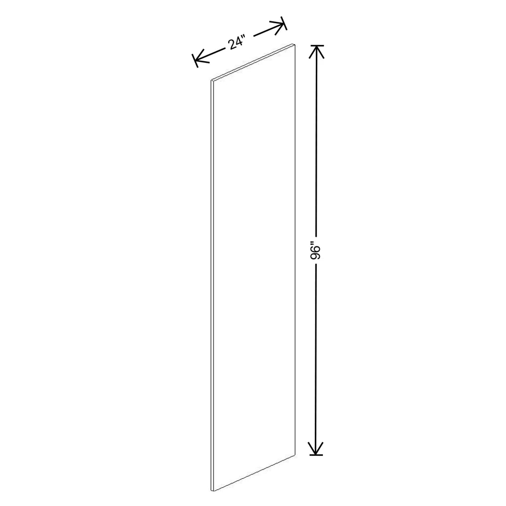 Fabuwood Allure Luna Dove 3/4" W X 96" H X 24" D End Panel