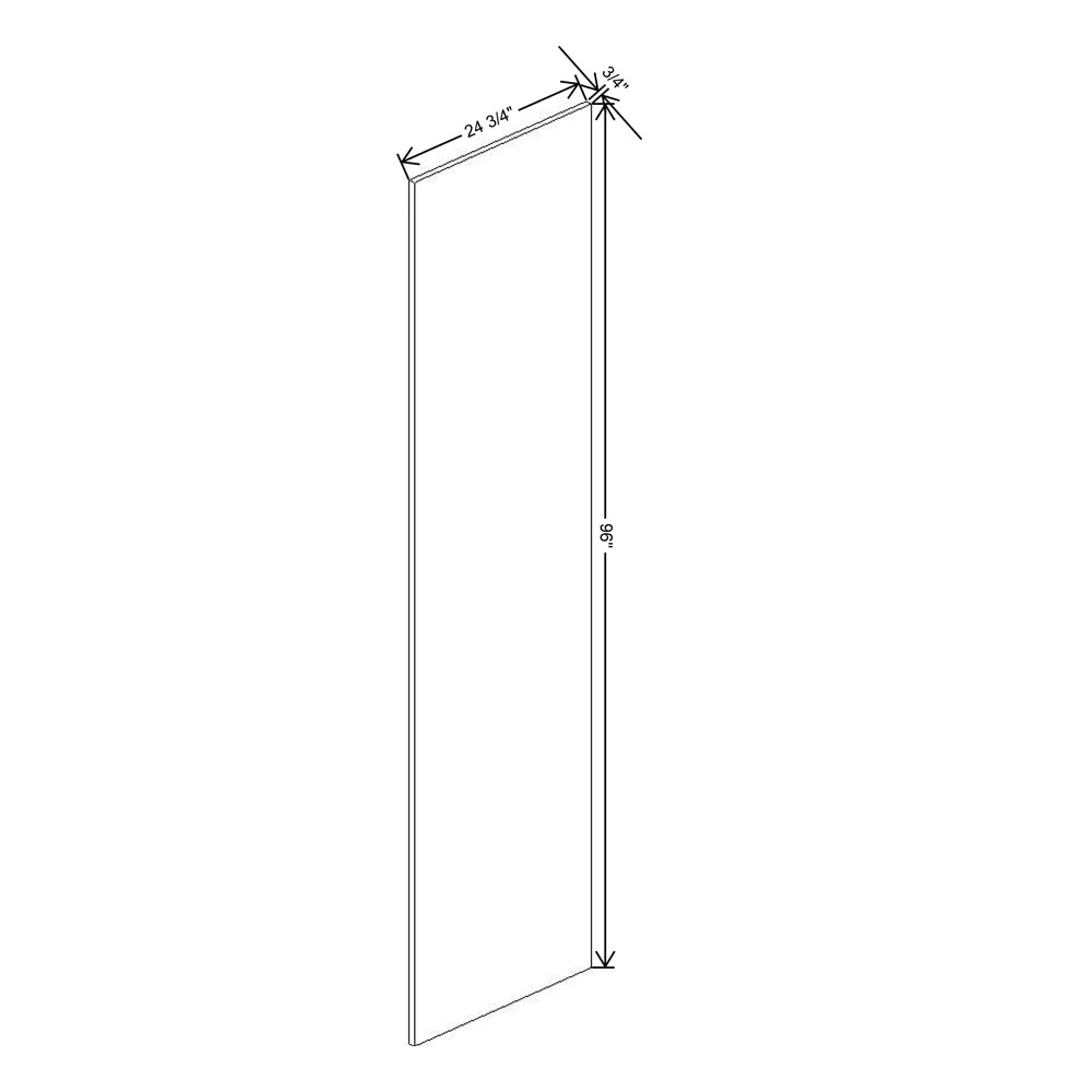 Fabuwood Illume Catalina Woodline 4 3/4" W X 96" H X 24 3/4" D End Panel