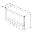 Fabuwood Allure Galaxy Seaside Pine 48" W X 30" H X 21" D Arched Hood With Full Interior Stainless Steel Hood Liner