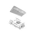 Fabuwood Allure Galaxy Biscuit 250 CFM Stainless Ventilator