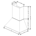 Fabuwood Allure Galaxy Cloud White 36" W X 40 5/16" H X 19" D Euro Hood