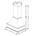 Fabuwood Allure Galaxy Natural Oak 31 3/4" W X 46 3/8" H X 19 7/8" D Walnut Signature Hood