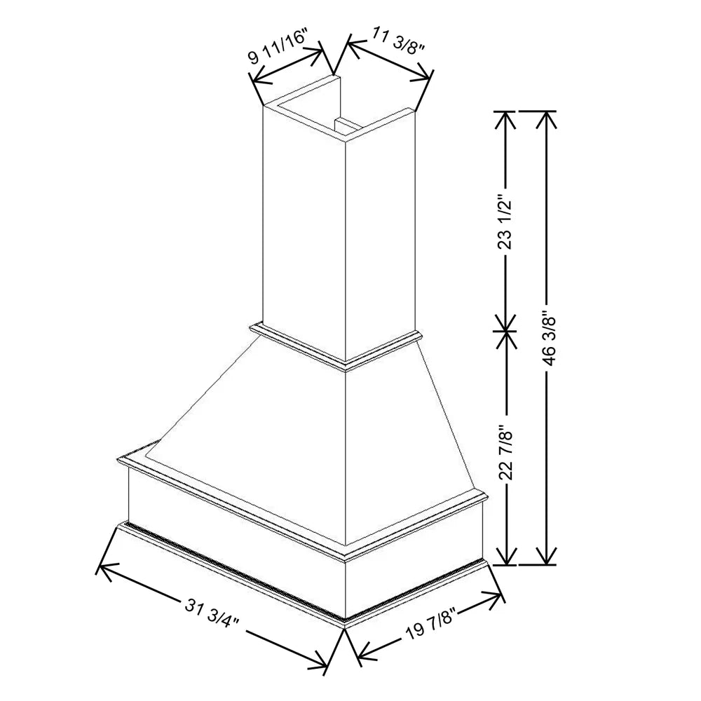 Fabuwood Allure Galaxy Seaside Pine 31 3/4" W X 46 3/8" H X 19 7/8" D Walnut Signature Hood