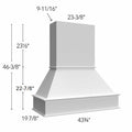 Fabuwood Allure Galaxy Indigo 43 3/4" W X 46 3/8" H X 19 7/8" D Signature Hood