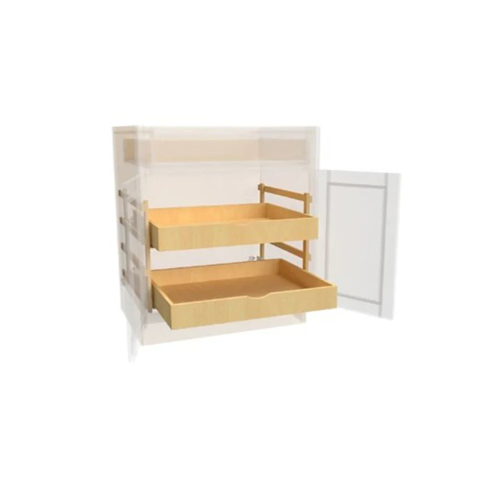 Fabuwood Allure Galaxy Claystone Roll Out Drawer 36" W With 80 EXtension Blum Slide