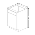CNC Luxor 5-Piece White 21" W 1 Drawer Front 1 Door Sink Base