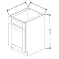Fabuwood Allure Galaxy Biscuit 21" W X 34 1/2" H X 24" D Single Door Sink Base Cabinet