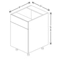 Fabuwood Illume Catalina Textil Plata 21" W X 34 1/2" H X 24" D Single Door Sink Base Cabinet