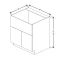 CNC Classic Broadway Cobalt 30" W Double Door Farm Sink Base Cabinet